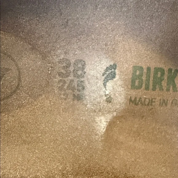 Birkenstock Arizona Two-Strap Sandals in Vegan Ombre Purple Fog/Apricot - size 7 - Picture 11 of 15